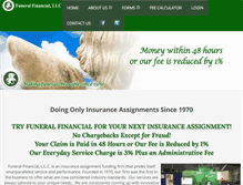 Tablet Screenshot of funeralfinancial.com